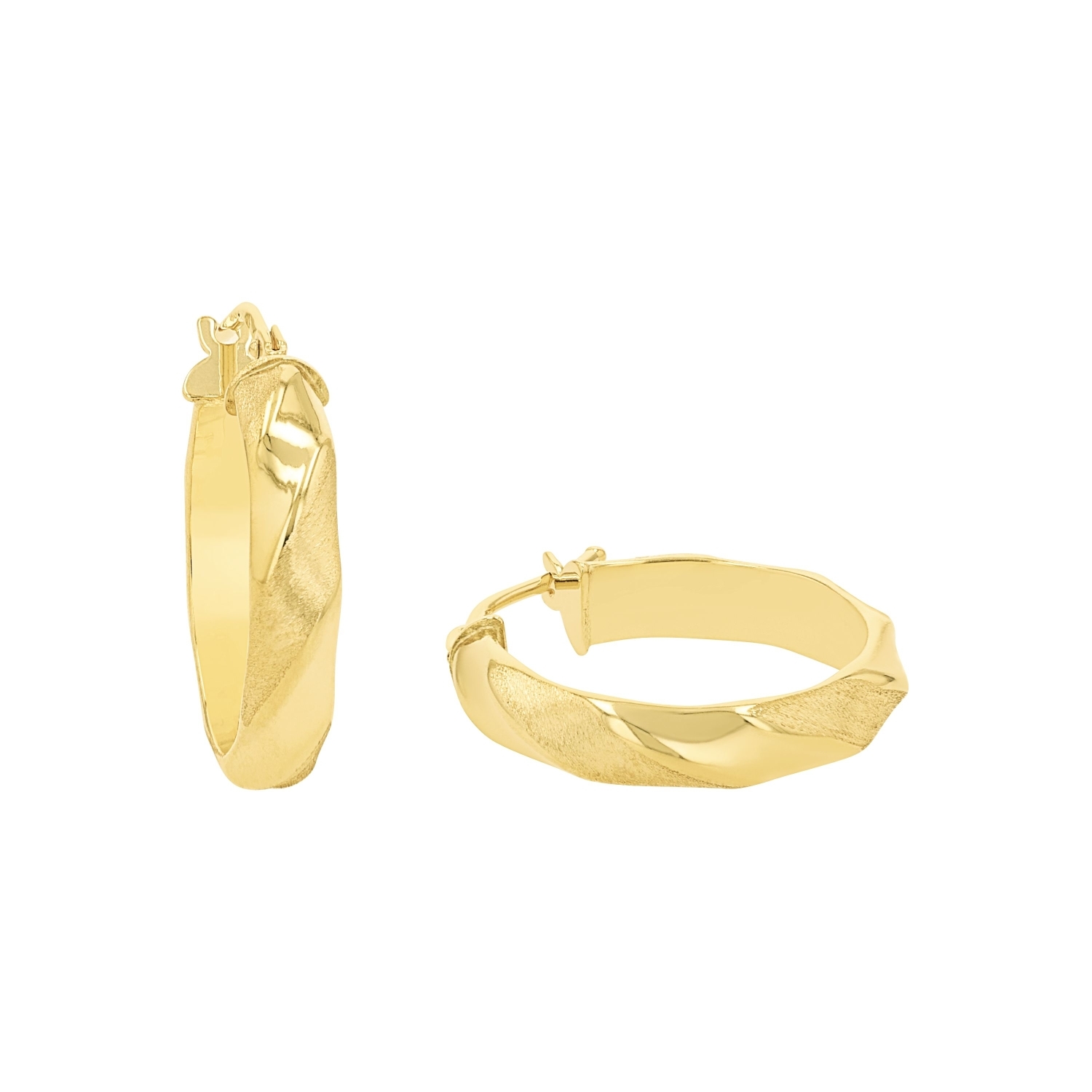 Creolen für Damen, Gold 375